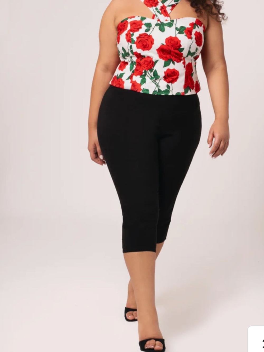 Hell Bunny Tina Retro Rockabilly Pinup Capri / Cigarette Pants NWT size 4X plus - Picture 11 of 11